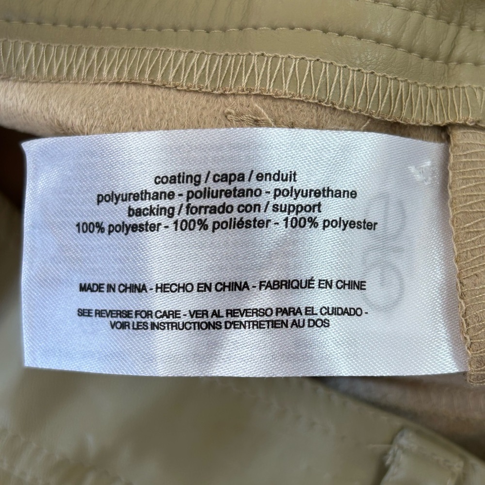 Sam Edelman Women’s Simona Polyurethane Tapered Faux Leather Pants Sz 8 - Picture 9 of 9